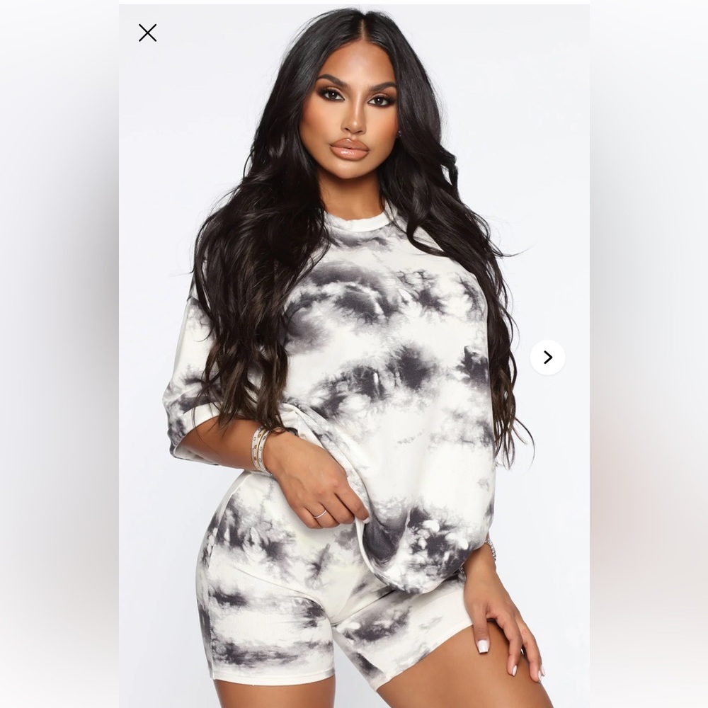 Kellie Tie Dye Biker Short Set